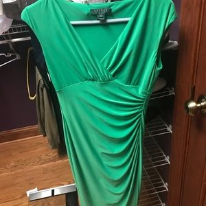 Ralph Lauren green sheath dress size 2
